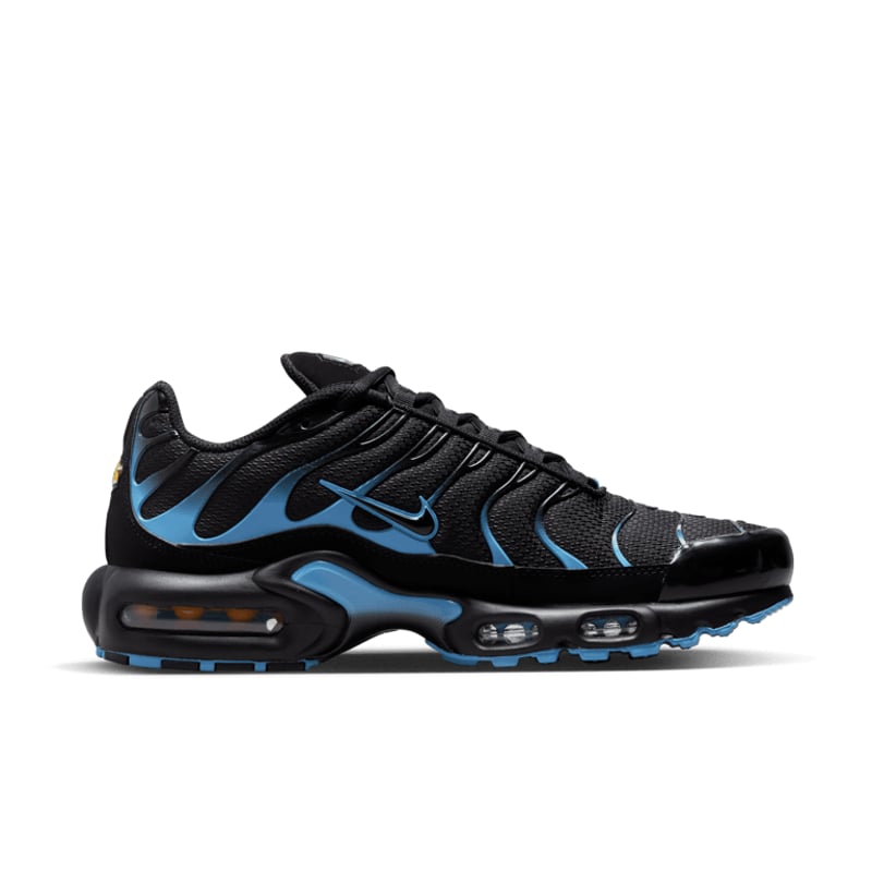 tênis preto e azul, tênis esportivo masculino, tênis casual moderno, tênis para caminhada, tênis confortável urbano, tênis estiloso masculino, tênis com amortecimento, tênis casual esportivo, tênis preto urbano, tênis de alta performance